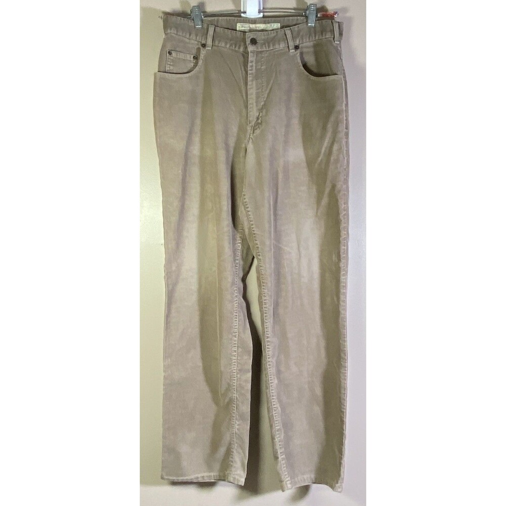Vintage Abercrombie Fitch Corduroy Pants Men’s  34x32 Beige Preppy Trouser USA